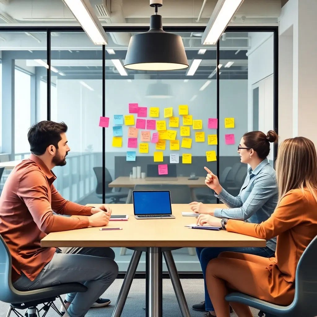 Creative office team meeting